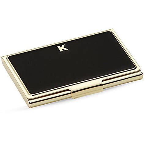 kate spade new york business card holder initial d stripes